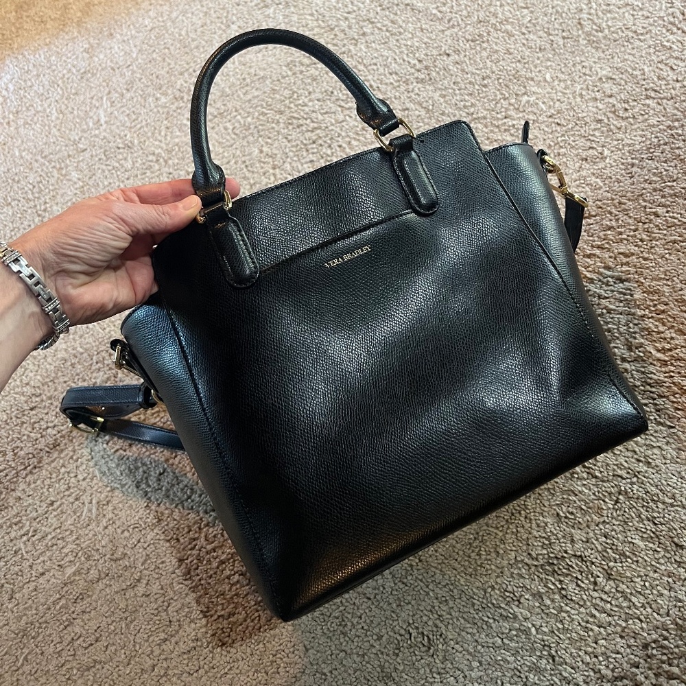 Vera Bradley leather Morgan tote